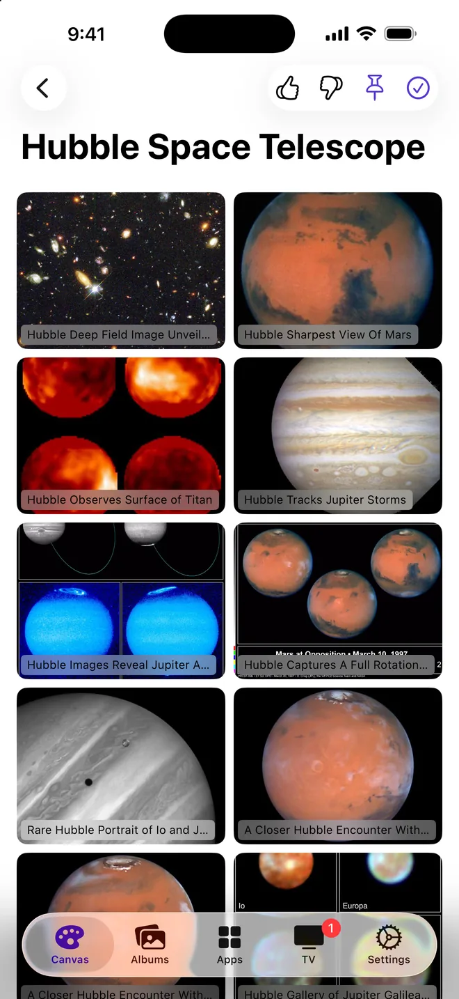 Hubble Space Telescope images from the NASA library